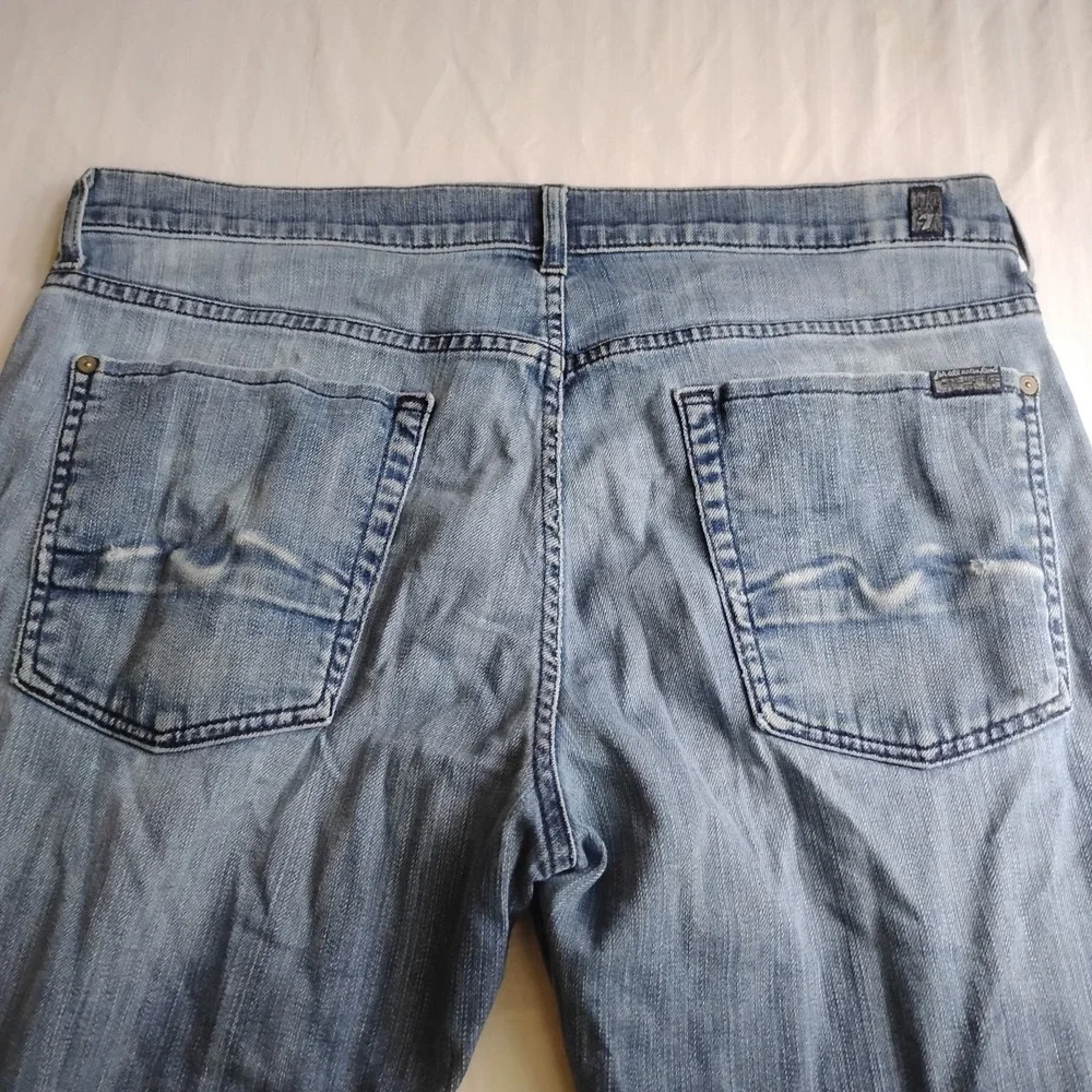 7 For All Mankind Jeans 36x30 Austyn Straight Leg Medium Wash Stretch Classic